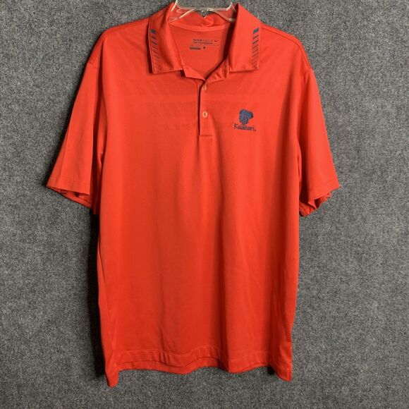 Nike Golf Polo Shirt Men Large Tour Performance Red Short Sleeve Dri Fit - Picture 1 of 12